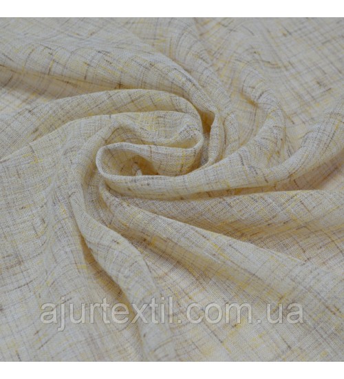 Тюль лен "Майорка" золото-беж