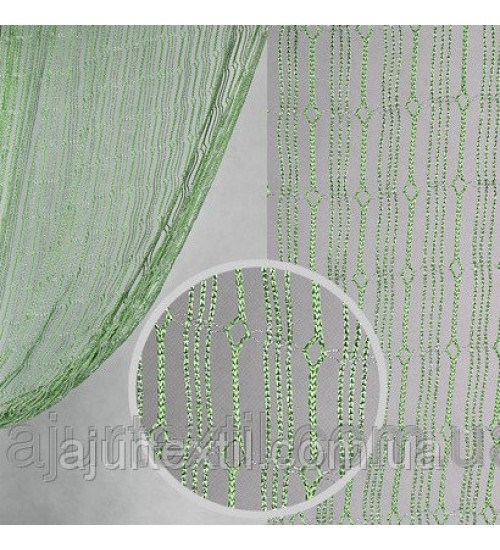 Шторы нити с люрексом  11