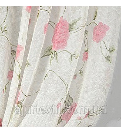 Тюль лен печать "Реймс"