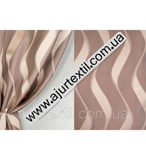 Штора жаккард "Sunrise" Волны