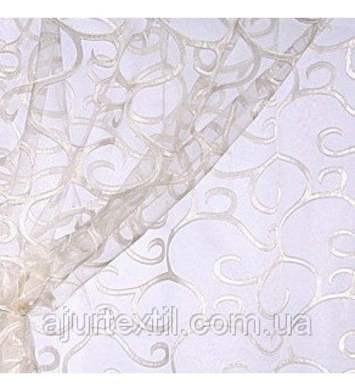Тюль елит органза с жаккардом "Сольер" 