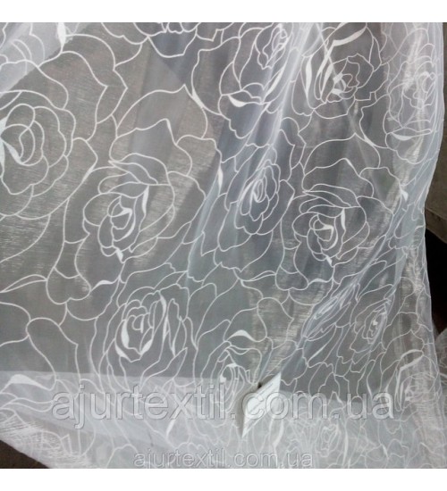 Органза флок "Розочки Большие"