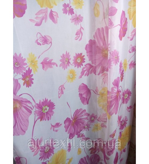 Тюль печать"Цветы лета"