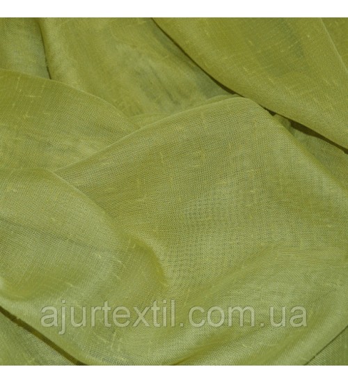Тюль лен " Мюнхен" оливковый