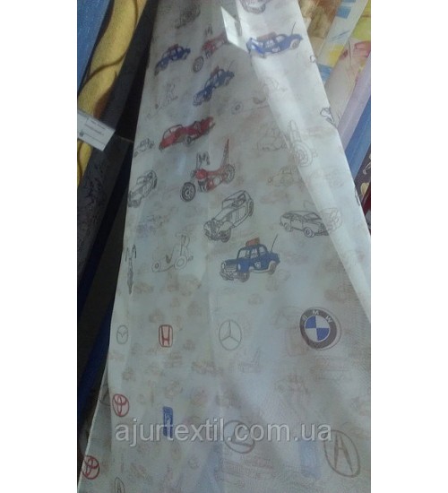 Тюль детская печать "Тачки " 