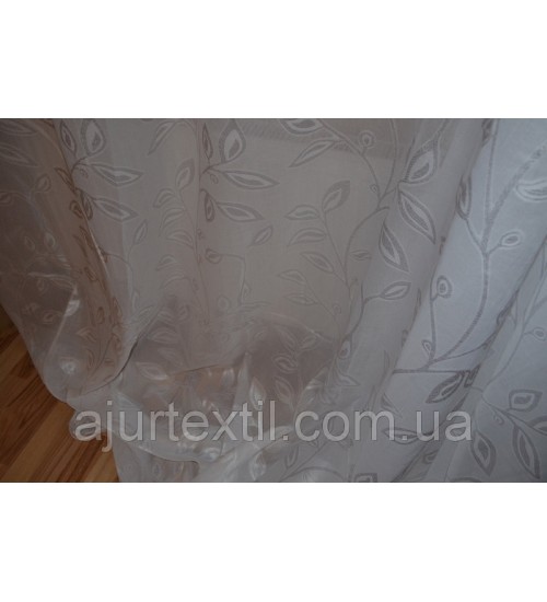 Тюль лен с кристалоном  "Королевская"