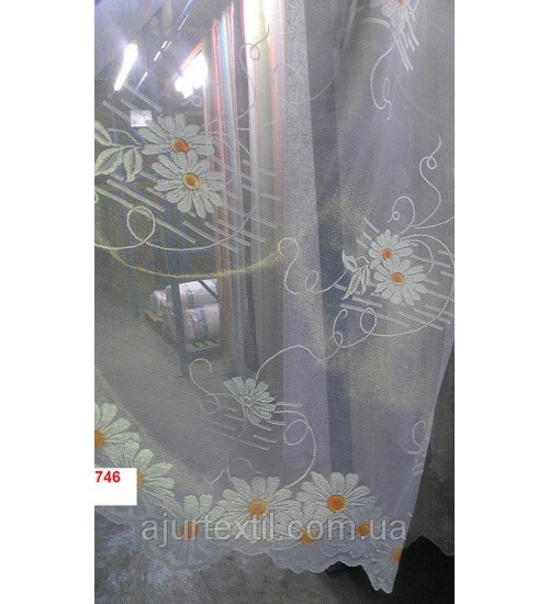 Тюль жаккард" Ромашка"