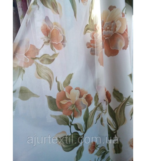 Тюль печать " Жемчужина"