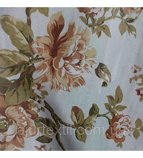 Тюль микровуаль печать " Биарриц"