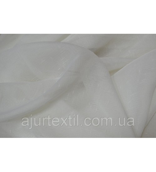 Тюль лен " Денеро" молочный