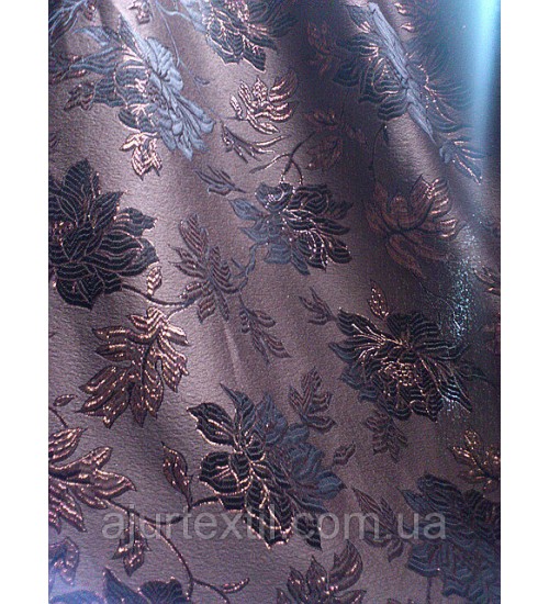 Штора Respect "Цветочки" шоколад