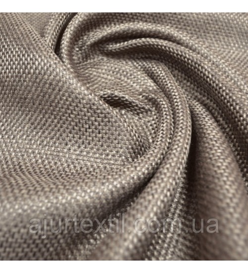 Штора блекаут-лен "Милан" серый