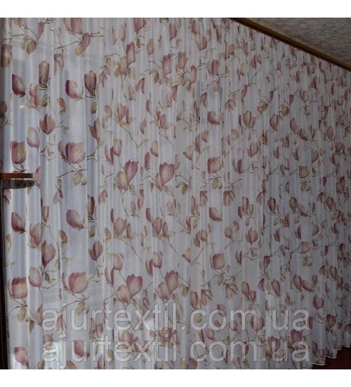 Тюль печать "Лилейник"