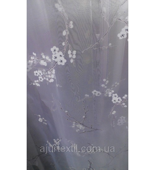 Тюль органза деворе "Сакура деворе" 