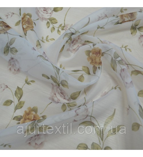 Тюль вуаль "Фиалочка" беж