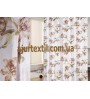 Тюль печать "Атласная розочка " беж