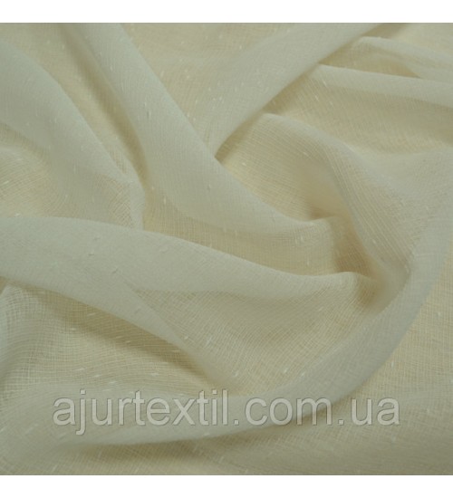 Тюль лен " Норден" молочный