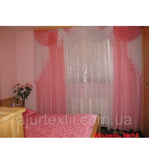 Ламбрекен  для спальни, гостиной №14