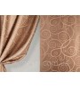 Штора жаккард" темный беж завиток"