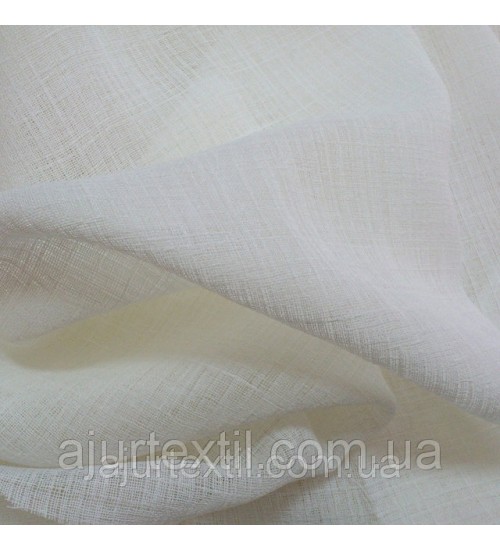 Тюль лен  молочный "Монтана"