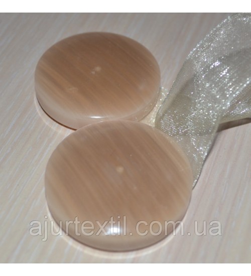 Магнитный подхват персиково-бежевый