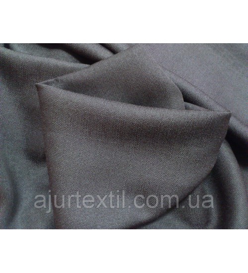 Штора лен "Однотонный коричневый"