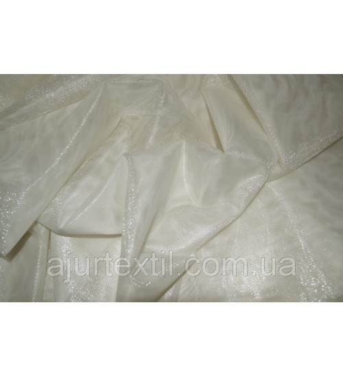 Тюль сетка "Елит" молочная