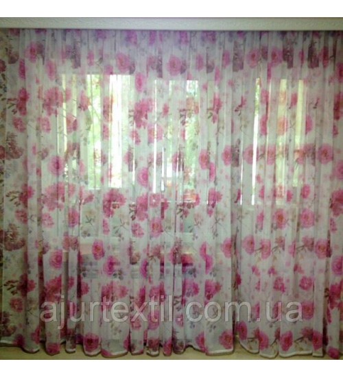 Тюль вуаль "Цветочная" 
