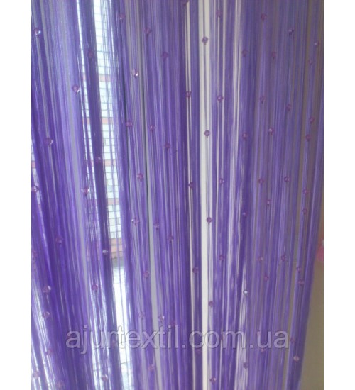 Шторы нити камни сирень