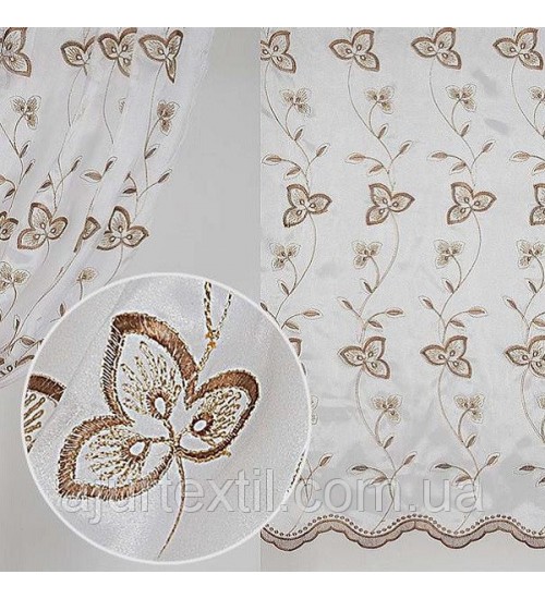 Тюль "Бразилия" беж