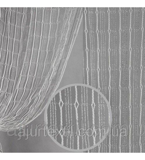 Шторы нити с люрексом 