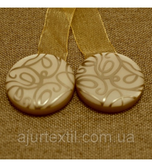 Магнитный подхват светло бежевый