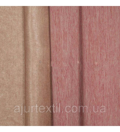 Штора велюр -софт красный