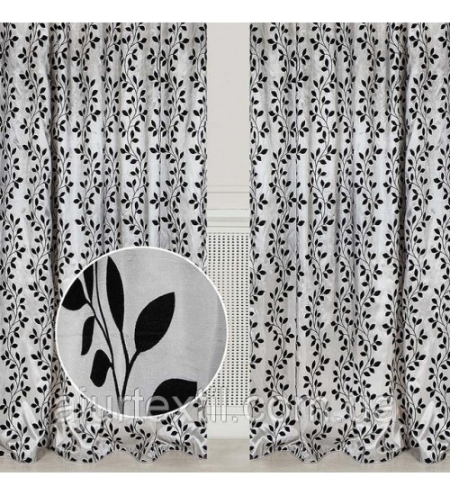 Штора легкая "Багира" серо стальная