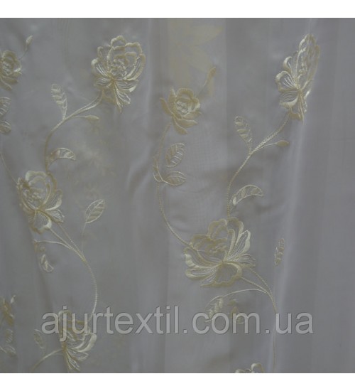 Тюль вуаль вышивка " Нежность"
