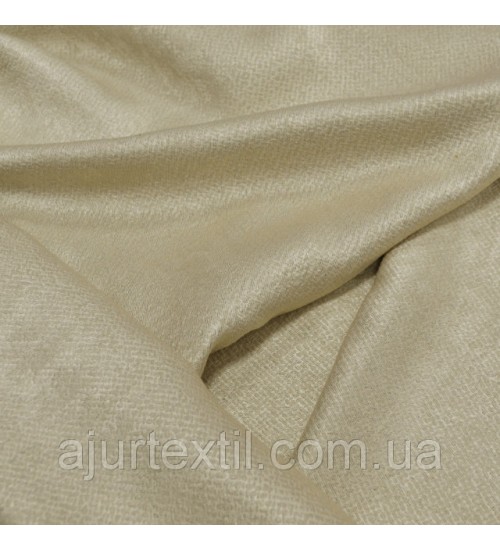 Штора блэкаут "Королевская" бежево-молочная