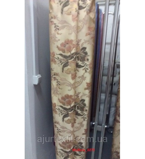 Штора Жаккард "Цветы" №6