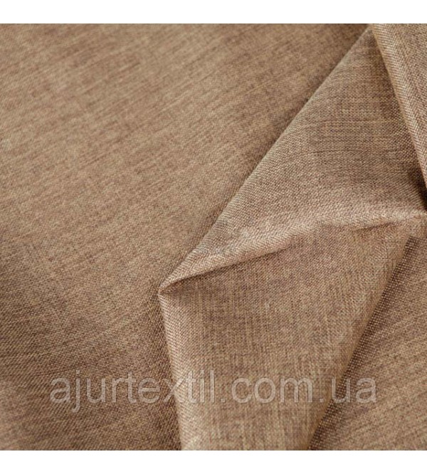 Штора лен "Однотонный " светлый беж
