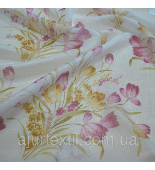 Тюль французский кристаллон "Тюльпан" 