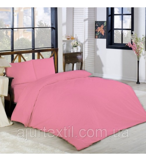 Постельный комплект Ранфорс Турция розовый