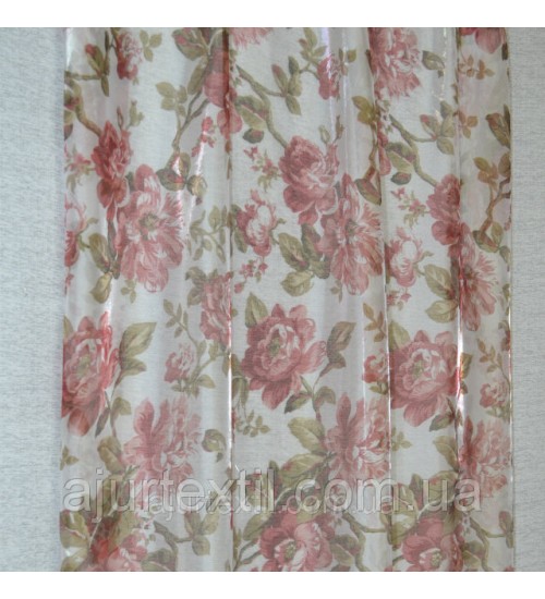 Тюль микровуаль Розочки