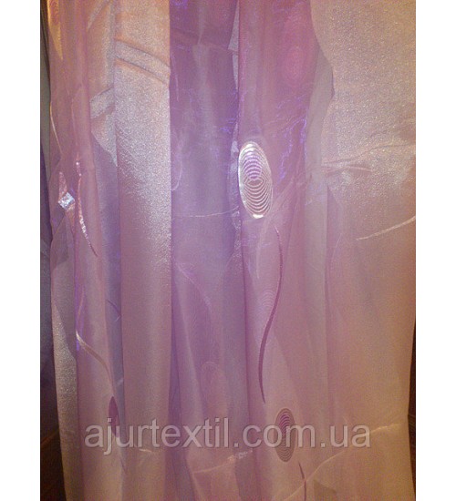 Тюль шифон  "Глазки сирени" 