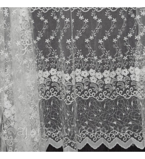 Тюль фатин "Невеста" крем