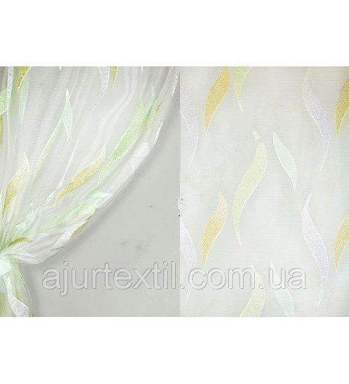 Тюль органза фентези "Лепестки весны "