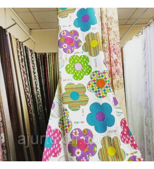 Штора лен "Позитив"