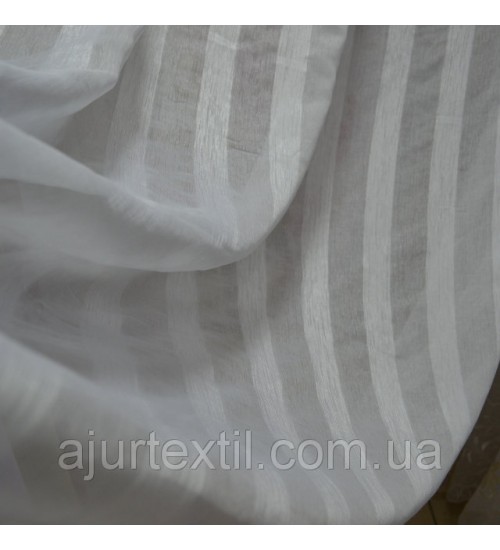 Тюль лен "Бомонд" белый