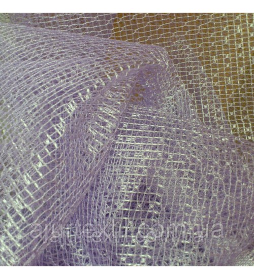 Тюль сетка сирень