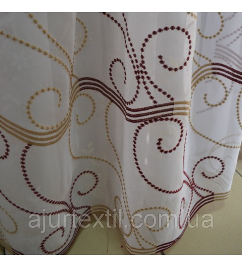 Тюль вышивка "Королева"