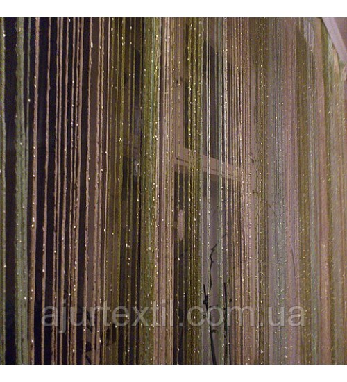 Шторы нити с люрексом радуга 20