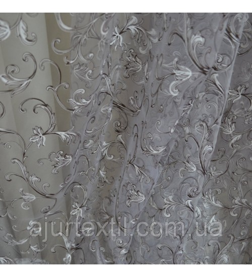 Тюль органза деворе "Эдельвейс"